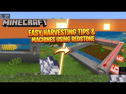 🌾 Minecraft Redstone Auto Harvesting Farm for Easy Survival..