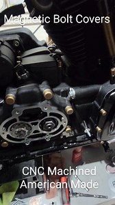 CNC Machined Magnetic Bolt Covers. No plastic, no glue, reusable. Comes in custom colors and made in the USA! Fits Twin Cam or M8! | Devils Head Choppers