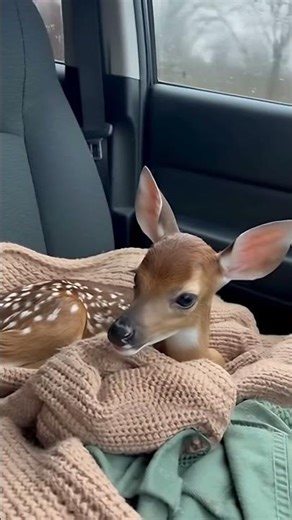 Little Fawn Cries for Mom After Rescue