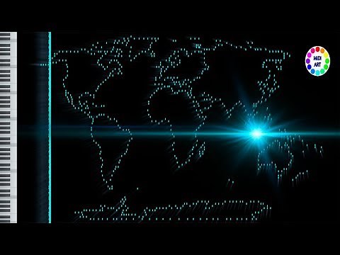 Musical map of World - midi art [drawing]