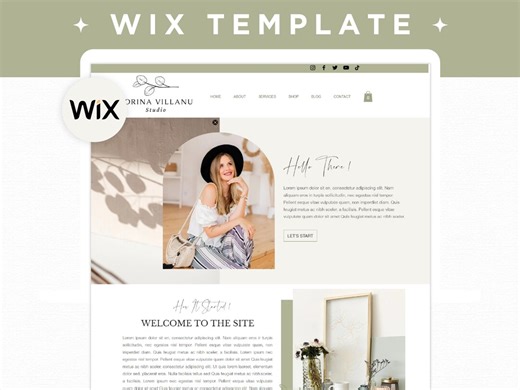Minimal Wix Website Template, Life Coaches and Bloggers Website Template, Modern High Converting Wix Website for Service Provider, Wix Shop - Etsy