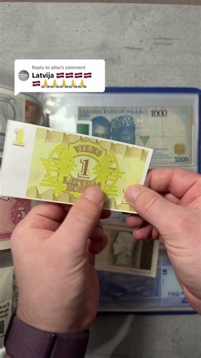 Latvia money 🇱🇻 #latvia #currency #money #travel #album