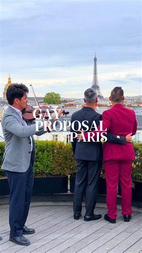 Luxury Proposal at the Eiffel Tower Rooftop