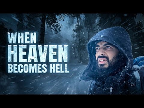 Escaping the Camping Hut in a Deadly Snowstorm❄️🔥 Survival From Hut to Home