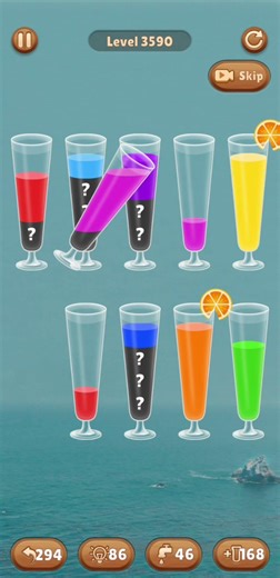 Water color sort level 3590 #androidgameplay #watersortpuzzle #shorts