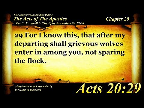 The Acts of the Apostles Chapter 20 - Bible Book 44 - The Holy Bible KJV in HD 4K Audio Text