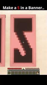 How to Make a 5 Banner in Minecraft