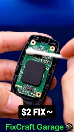 Car Key Not Working $2 Fix! 😳 #automobile #carrepair #cheapcarfix #diycarrepair #carhacks #car