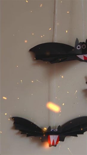 Halloween paper bat 🦇 #halloween #bat #diy