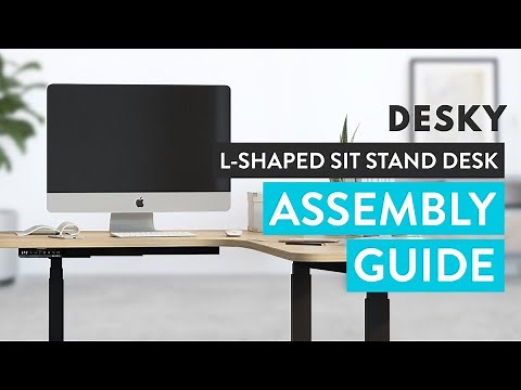 Desky L Shaped Sit Stand Desk Assembly Guide