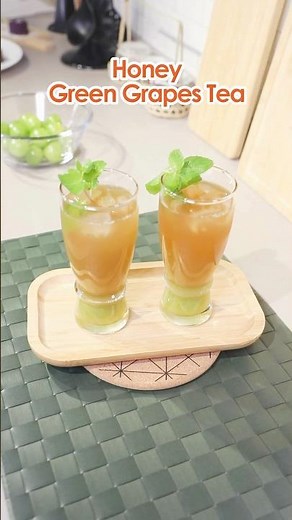 Refreshing Honey Green Grape Tea #recipe #veganrecipes #cooking