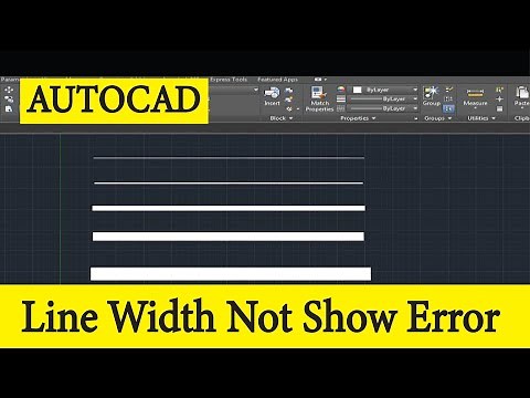 AUTOCAD LINE WIDTH ERROR PROBLEM || AUTOCAD 2022 LINE WIDTH NOT SHOW