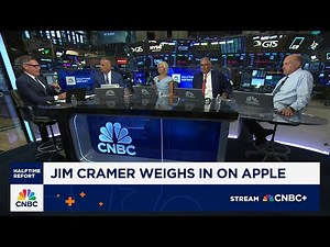 Apple shares turning a corner? Jim Cramer joins 'Halftime Report' to weigh in