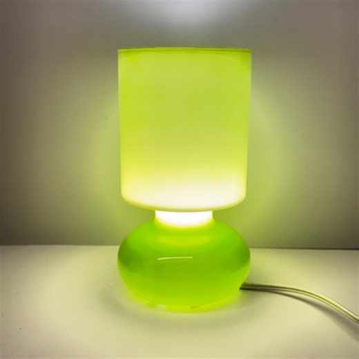 IKEA Lykta Lamp, Green Blown Glass, Retro Mushroom Lamp From the 90s, Space Age Style Table Lamp, Vintage Decor - Etsy