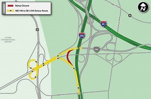I-294 Ramp To Close This Week For Resurfacing Work