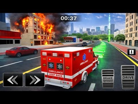 US Emergency Ambulance Game Gameplay | Real Ambulance Rescue Simulator | Android Game