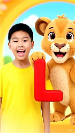 🦁 L for Lion ABC Learning Song for Kids – Learn Alphabet with Kachi Party 🎵 #lforlion#lforlakshvlog