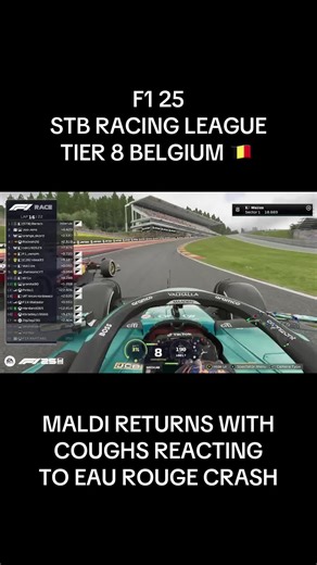 Maldi's Commentary on Eau Rouge Collision in Tier 8