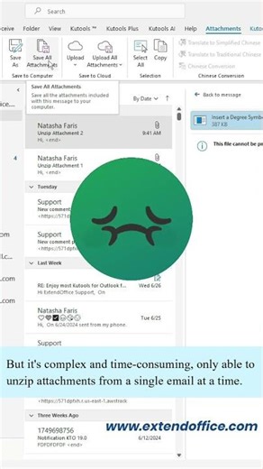 Unzip All Attachments in Outlook