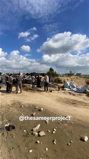 🚨🚨SHELTER IS NEEDED🚨🚨 https://chuffed.org/project/149178-sameer-project-x-mass-displacement-campaign Well over 90% of Gaza’s population is displaced. They live in internal refugee camps, overcrowded school shelters, and makeshift tents dotting all over the strip. This winter, tents have been massively damaged and destroyed by the storm fronts. Tents are not made to stand up to 40 miles per hour wind, or the freezing cold, or the flooding. But this is all we have. A tent is better than nothin