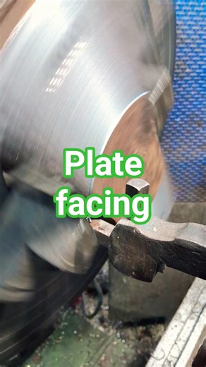 Lathe machine per plate facing kaise kiya jata hai