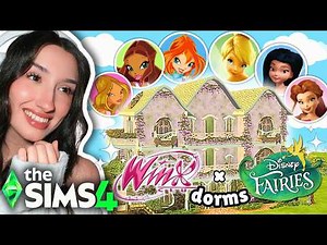 decorating shared DORMS for the Winx Club and Pixie Hollow Fairies, in The Sims 4