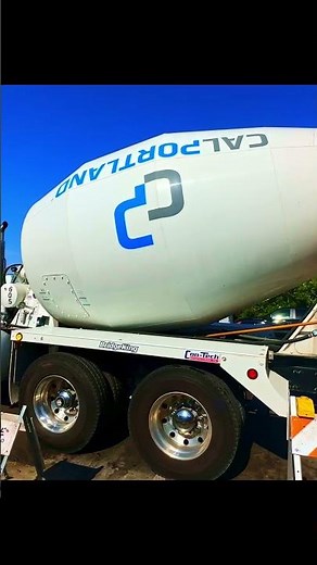 Concrete Mixer Truck on Site 🔥