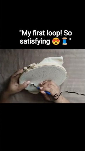 My First Punch Needle Kit from Amazon 🧵 | Beginner Kuromi Embroidery |