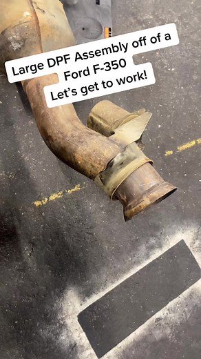 Ford F-350 DPF Assembly Removal and Cleaning Process
