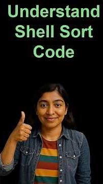Shell Sort code. #sorting #codingchallenges #dsa #datastructuresandalgorithms #shellsort
