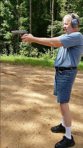 Ron shooting the Ruger P90