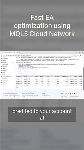 Fast EA optimization using MQL5 Cloud Network: Share your agents and get rewarded