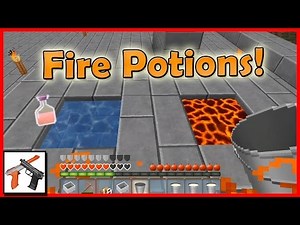Minecraft: Fire Resistance Potion and Lava (Nether) Survival Test & Fire Protection Equipment Demo