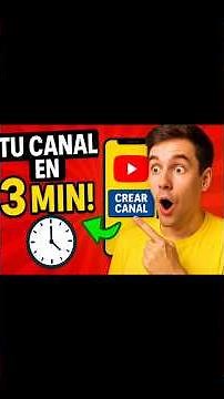 Cómo Crear un Canal de YouTube en 3 Minutos 🕒 (FÁCIL y RÁPIDO) #cómocrearuncanal #crecéenyoutube