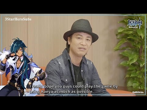 [ENG SUB] Genshin Impact Interview with the voice of Kaeya, Kousuke Toriumi 鳥海浩輔