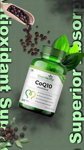Boost Heart Health & Energy Naturally 💚⚡ | CoQ10 + Bioperine Benefits