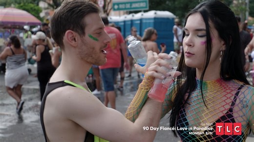 Carnival: Millennial edition!💃 Matthew tries to keep up with his fiance Ana on a new #90DayFiance: Love in Paradise Monday at 8/7c. | 90 Day Fiance