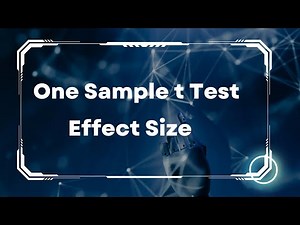 How to calculate Effect Size for One Sample t test?