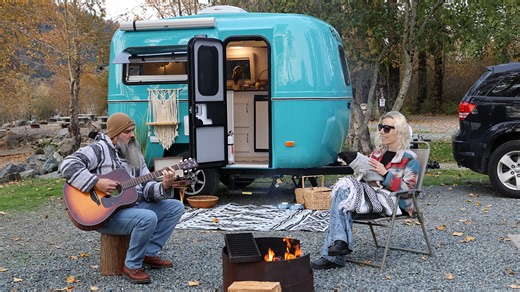 Escape E13 Fiberglass Travel Trailer Brings Back Retro Colors