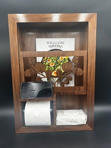 Recessed Toilet Paper Dispenser With Magazine Storage. One or Two Roll Choice. - Etsy