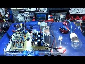 Phase-locked loop 4046 resonant circuit LCR and inverter bridge