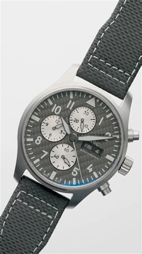 IWC Pilot AMG Chronograph Carbon Dial Titanium Men's Watch IW377903 | SwissWatchExpo