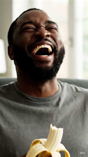 a man eating Banana 🍌#animated #ai