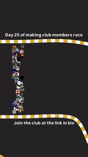 The Follower Games Club on Instagram: "Day 25 of making my club members race! 🏁 Join the club at the link in my bio to enter the exclusive club member only race! #thefollowergames"