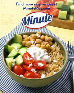 Learn the basics on how to build a grain bowl, then let your imagination run wild! See the link below to find out how to make easy vegetarian meals in under 5 minutes ⏱ https://minuterice.com/cooking/easy-vegetarian-meals-in-under-5-minutes/ | Minute Rice
