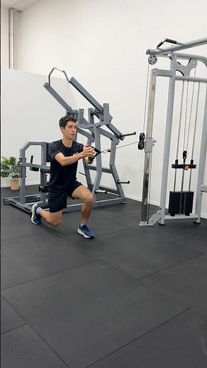 Cable Machine Lunge Pallof Press