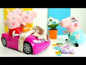 Peppa Wutz Spielzeugvideo. Ein neues Auto für Mama Wutz