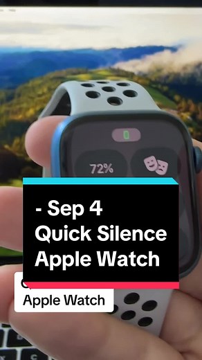 #AppleTipaDay - Sep 4 Quick Silence Apple Watch #applewatch #tech #fyp #apple #iphone #movies #howto #tips