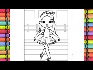 Ballerina Fancy Nancy colouring painting and drawing for kids, fancy Nancy cartoon full episode