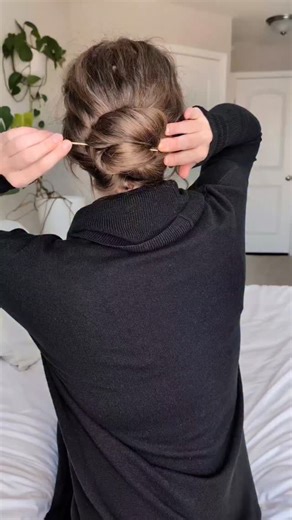 Mo Styles on Instagram: "can you use a hair stick/pin? my fav low tension bun uses one 💕 #hairstick #hairpin #hairtutorial #hairstyle #hair"